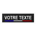 15x5cm Patch personnalisé avec drapeau – Nom / texte